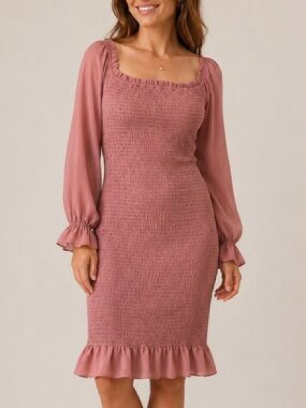 Baltic Born Esther Smocked Midi Dress